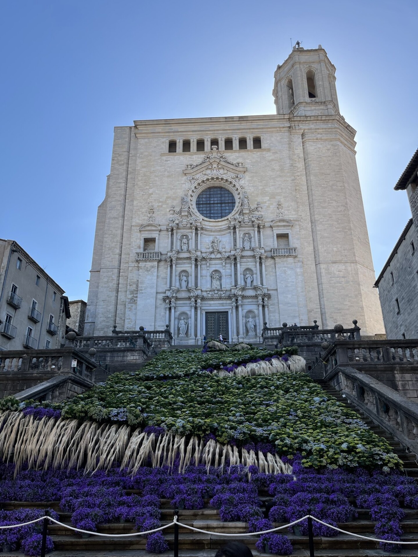 Girona’s flower-draped cathedral (not shown - the throngs in town for the flower festival…)