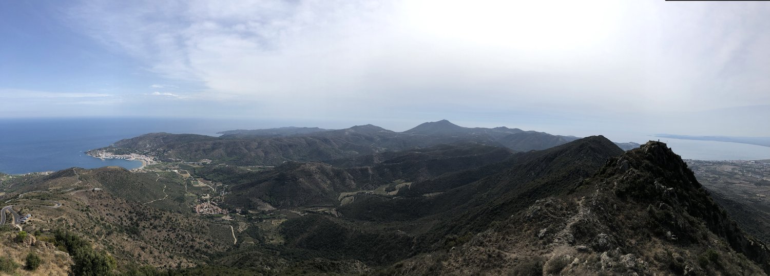 The view from the Castell de Sant Salvedor over the Cap de Creus